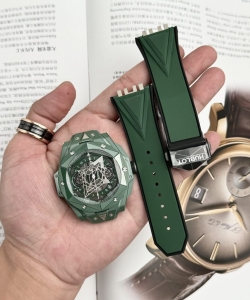 hublot big bang sang bleu ii green ceramic bbf 45mm