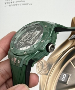 hublot big bang sang bleu ii green ceramic bbf 45mm