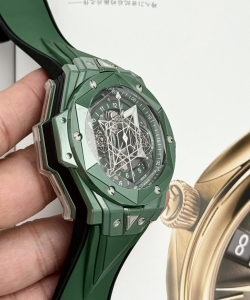 hublot big bang sang bleu ii green ceramic bbf 45mm