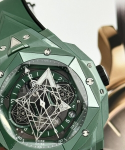 hublot big bang sang bleu ii green ceramic bbf 45mm