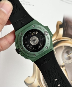 hublot big bang sang bleu ii green ceramic bbf 45mm