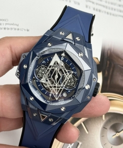 hublot big bang sang bleu ii blue ceramic 45mm