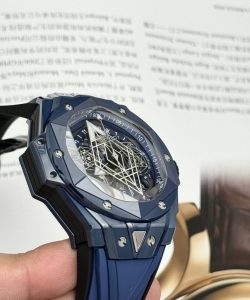 hublot big bang sang bleu ii blue ceramic 45mm