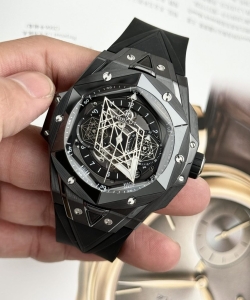 hublotbig bang sang bleu ii black ceramic bbf 45mm