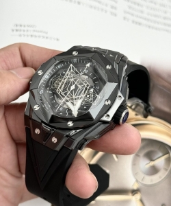 hublotbig bang sang bleu ii black ceramic bbf 45mm