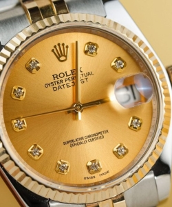 Rolexdatejust 126233 gold wrapped champagne dial 36mm