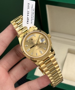 Rolex day-date gold wrapped weight 177gram champagne dial 40mm