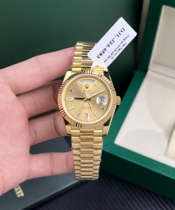 Rolex day-date gold wrapped weight 177gram champagne dial 40mm