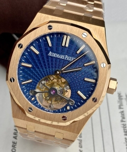 audemars piguet royal oak tourbillon rose gold 26522or dial blue 41mm