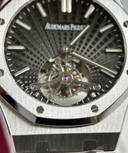 audemars piguet royal oak tourbillon 26522ti gray dial 41mm