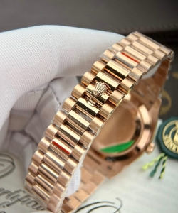 Rolex day-date gold wrapped moissanite diamonds eisenkiesel dial 40mm