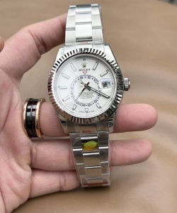 Rolex watch sky dweller 326934 white dial metal wire 42mm