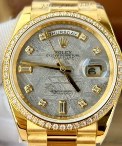 Rolex watch day-date meteorite dial 36mm