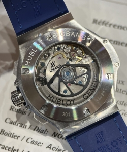 hublot big bang hub 4100 blue dial 44mm