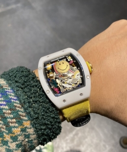 Richard Mille watch rm88 smiley white ceramic 42mm