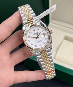 Rolex datejust gold wrapped mother of pearl dial 41mm