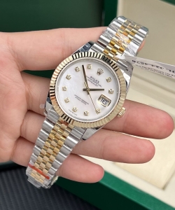 Rolex datejust gold wrapped mother of pearl dial 41mm