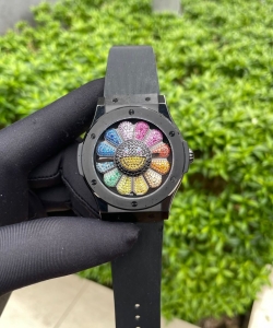 hublot takashi murakami rainbow ceramic rubber strap 45mm