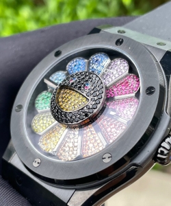 hublot takashi murakami rainbow ceramic rubber strap 45mm