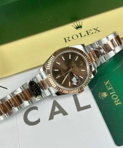 Rolex datejust 126331 chocolate dial oyster strap 41mm