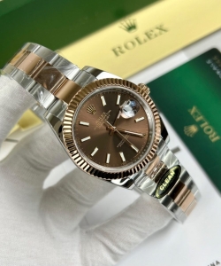 Rolex datejust 126331 chocolate dial oyster strap 41mm