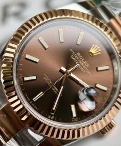 Rolex datejust 126331 chocolate dial oyster strap 41mm