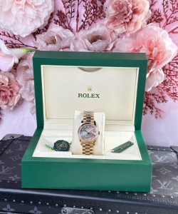 Rolex datejust rose gold 178275 mother of pearl dial 31mm