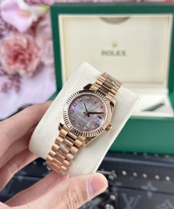 Rolex datejust rose gold 178275 mother of pearl dial 31mm