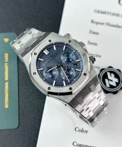 audemars piguet royal oak 26715st blue dial 38mm