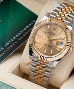 Rolex datejust jubilee strap gold wrapped 41mm