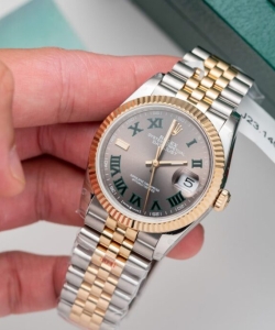 Rolex datejust dial wimbledon gold wrapped 36mm