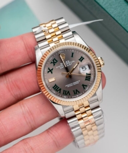 Rolex datejust dial wimbledon gold wrapped 36mm