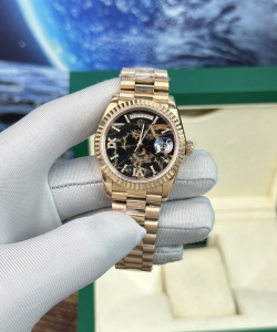 Rolex watch day-date rose gold lava dial 40mm