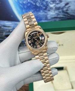 Rolex watch day-date rose gold lava dial 40mm