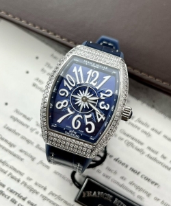 franck muller v32 blue dial 36mm