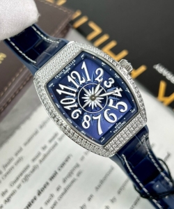 franck muller v32 blue dial 36mm