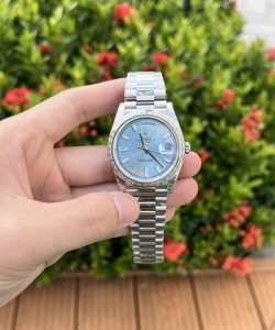 Rolex day-date ice blue dial 40mm