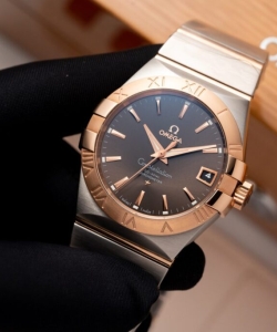 omega constellation brown dial 38mm