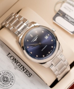 longineslyre l4.961.4.92.6 blue dial metal wire 40mm