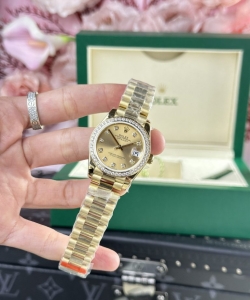 Rolex datejust 278288 yellow president strap 31mm