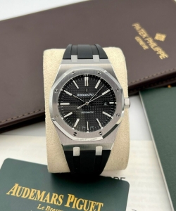 audemars piguet royal oak 15400st black dial rubber strap 41mm