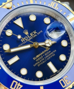 Rolex submarinerblue dial 40mm