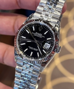 Rolex datejust 126334 black dial 36mm