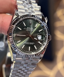 Rolex datejust 126234 green dial 36mm