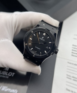 hublot classic fusion ceramic clone watch black dial 42mm