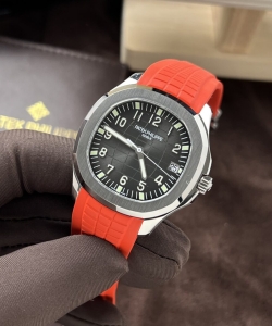 Patek Philippe aquanaut 5167a red rubber strap 40mm