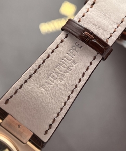 Patek Philippe nautilus 5712r brown leather strap 40mm