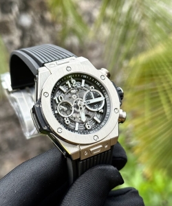 hublotbig bang unico titanium black rubber strap 44mm