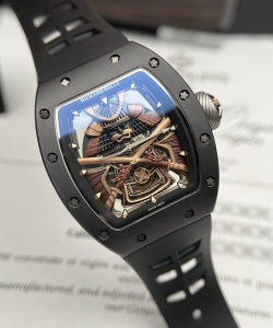 Richard Mille rm47 samurai ceramic rubber strap 42.7mm