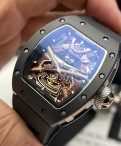 Richard Mille rm47 samurai ceramic rubber strap 42.7mm